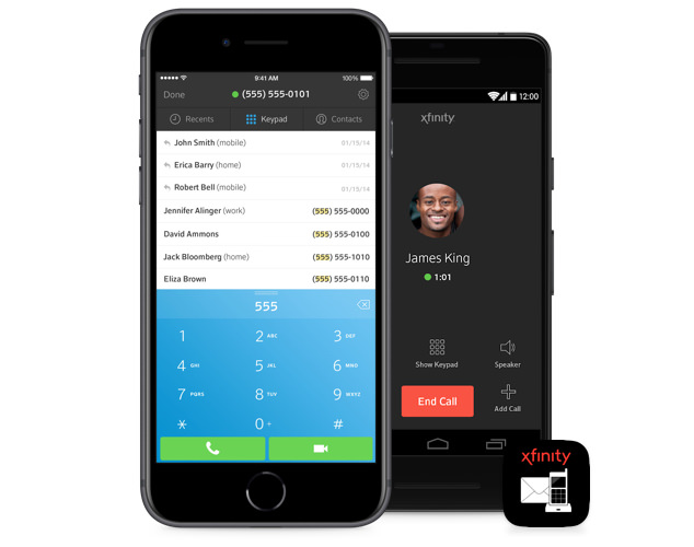 media imagen de xfinity home connect con mobile apps